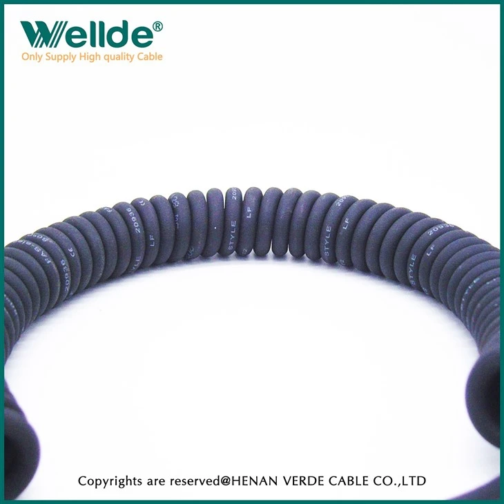 Spring Wire PVC Insulated Spiral Coil Cable