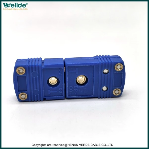 Blue T Shaped Thermocouple Connector suppliers