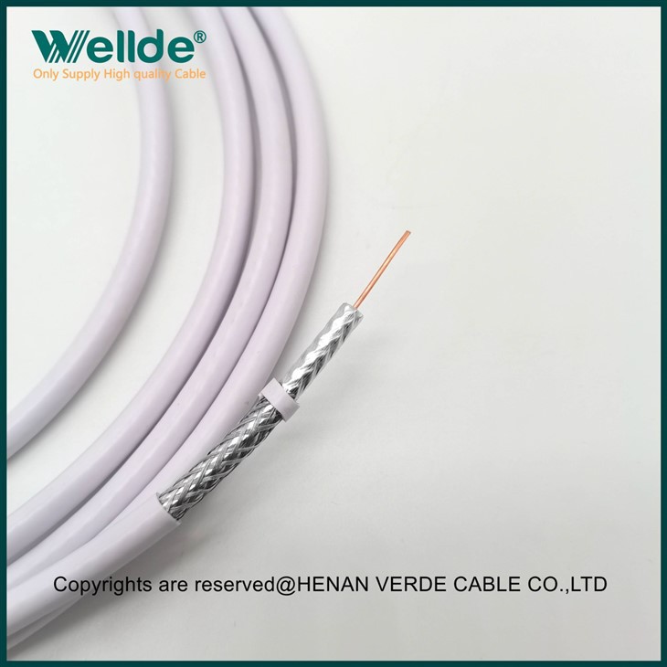 Braided Shielded Coaxial Cable Round Wire