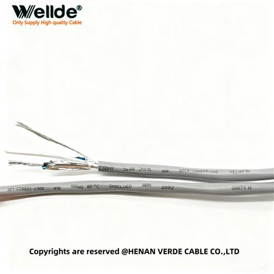 1 쌍 16AWG 차폐 PVC 제어 케이블
