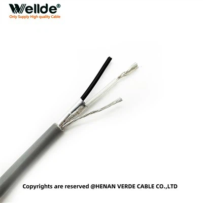2 코어 18 AWG 차폐 제어 케이블